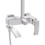 Душова система універсальна Qtap Swan Cascada на три споживачі (з виливом) QTSWA111CRM45566 Chrome