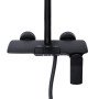 Душова система універсальна Qtap Slavonice на три споживачі (з виливом) QTSLA111BLM45906 Black Matt