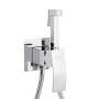 Набор для гігієнічного душу Qtap Swan Cascada прямокутний QTSWA262CRM45567 Chrome