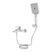 Смеситель для ванны Qtap Aries (c душевым гарнитуром) QTARI259CRM45559 Chrome