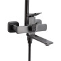 Душова система універсальна Qtap Presto на три споживачі (з виливом) QTPRE111GRP45585 Gunmetal Black