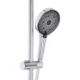 Душова система універсальна Qtap Slavonice на три споживачі (з виливом) QTSLA111CRM45909 Chrome
