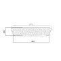 Лійка для верхнього душу Qtap Hlavova 300x200 мм прямокутна QTHLA107BLM45783 Black Matt