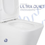 Унітаз підлоговий Qtap Tern Ultra Quiet безобідковий з сидінням Soft-Close QT17226003AW White