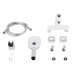 Смеситель для ванны Qtap Gemini (c душевым гарнитуром) QTGEM259CRW45683 Chrome/White