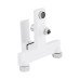 Смеситель для ванны Qtap Gemini (c душевым гарнитуром) QTGEM259CRW45683 Chrome/White