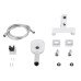 Смеситель для ванны Qtap Gemini (c душевым гарнитуром) QTGEM259CRW45683 Chrome/White