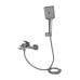 Смеситель для ванны Qtap Presto (c душевым гарнитуром) QTPRE259GRP45584 Gunmetal Black