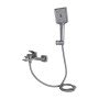 Змішувач для ванни Qtap Presto (з душовим гарнітуром) QTPRE259GRP45584 Gunmetal Black