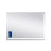 Зеркало Qtap Mideya 1000х700 с LED-подсветкой Touch, с антизапотеванием, диммером QT2078NCF10070W