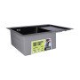 Мийка для кухні інтегрована Lidz Handmade H6350BR крило праворуч (LDH6350BRPVD45590) Brushed Black PVD 3,0/1,0 мм