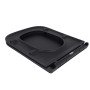 Сидіння для унітаза Qtap Tern 420х340х35 мм, Matt Black, з мікроліфтом, Slim Duroplast, Quick Release QT99HY2322MB