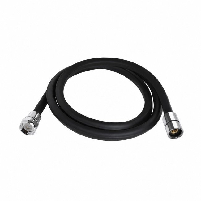 Шланг для ручного душа Qtap Hadice 1600 мм прямоугольный QTHADPVCSQ160B Black Matt