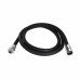 Шланг для ручного душа Qtap Hadice 1600 мм прямоугольный QTHADPVCSQ160B Black Matt