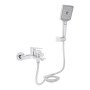 Змішувач для ванни Qtap Aries (з душовим гарнітуром) QTARI259CRM45559 Chrome