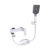 Смеситель для ванны Qtap Swan Cascada с поворотным изливом (c душевым гарнитуром) QTSWA260CRM45565 Chrome