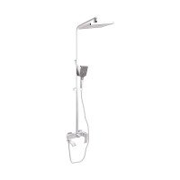 Душова система універсальна Qtap Swan Cascada на три споживачі (з виливом) QTSWA111CRM45566 Chrome