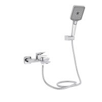 Смеситель для ванны Qtap Presto (c душевым гарнитуром) QTPRE259CRM45574 Chrome