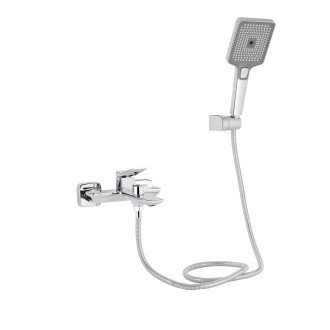 Смеситель для ванны Qtap Presto (c душевым гарнитуром) QTPRE259CRM45574 Chrome
