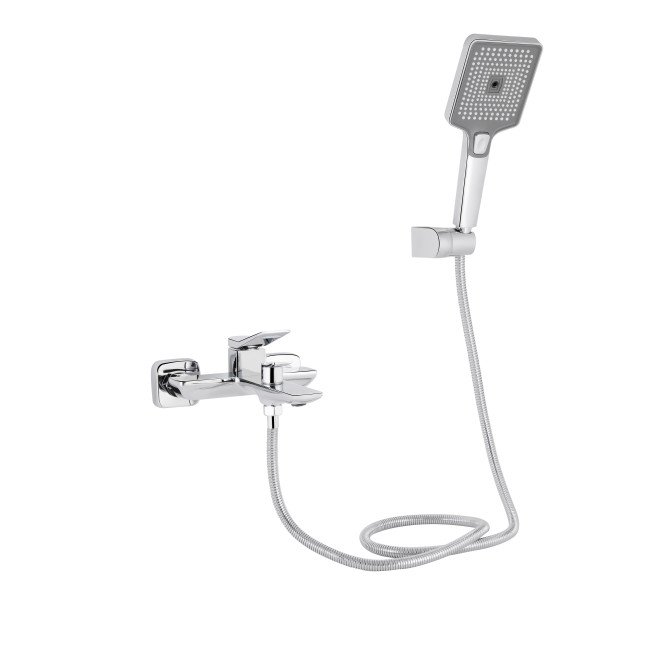 Смеситель для ванны Qtap Presto (c душевым гарнитуром) QTPRE259CRM45574 Chrome