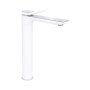 Змішувач для раковини Qtap Presto високий QTPRE269CRW45577 Chrome/White
