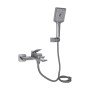 Змішувач для ванни Qtap Presto (з душовим гарнітуром) QTPRE259GRP45584 Gunmetal Black