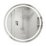 Дзеркало Qtap Mideya R800 з LED-підсвічуванням Touch, з антизапотіванням, димером QT2078NCR8080W