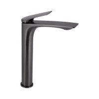 Смеситель для раковины Qtap Vlasta New высокий QTVLA269GMB45653 Gunmetal Black PVD