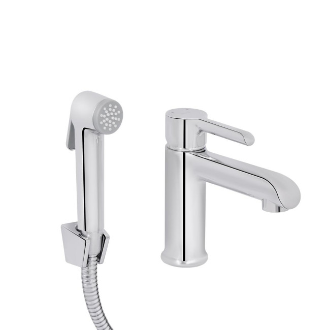 Змішувач для раковини Qtap Grand (з гігієнічним душем) QTGRA272CRM45670 Chrome