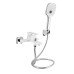 Смеситель для ванны Qtap Gemini (c душевым гарнитуром) QTGEM259CRW45683 Chrome/White