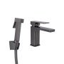 Змішувач для раковини Qtap Gemini (з гігієнічним душем) QTGEM272GMB45692 Gunmetal Black PVD