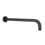 Кронштейн для верхнього душу Qtap Trubice 370 мм округлий QTTRU120BLM45927 Black Matt