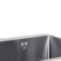 Мийка для кухні інтегрована Lidz Handmade H6050B (LDH6050BPVD43621) Brushed Black PVD 3,0/1,0 мм