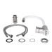 Смеситель для кухни Lidz Aria 015F3 с гибким изливом (k35) LDARI015F3WHI43362 White / Nickel