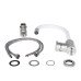 Смеситель для кухни Lidz Aria 015F3 с гибким изливом (k35) LDARI015F3WHI43362 White / Nickel