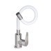 Смеситель для кухни Lidz Vida 015F3 с гибким изливом (k35) LDVID015F3WHI43357 White / Nickel