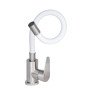 Змішувач для кухні Lidz Vida 015F3 з гнучким виливом (k35) LDVID015F3WHI43357 White / Nickel