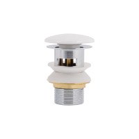 Qtap Pop-up Донный клапан для биде с переливом 70х70х110 mm White