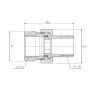Згін "Американка" Thermo Alliance Forte 1 1/4 прямий SF190W32