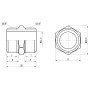 Ніпель Thermo Alliance Forte 3/8" SF3589