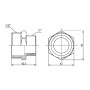 Ніпель редукційний Thermo Alliance Forte 1 1/4х1" SF3593225