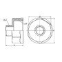Перехід Thermo Alliance Forte 1" 1/4х1/2" ВЗ SF3603215