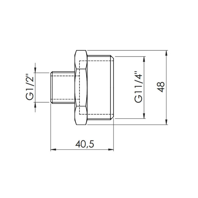 Ніпель редукційний Thermo Alliance Forte 1 1/4х1/2" SF3593215