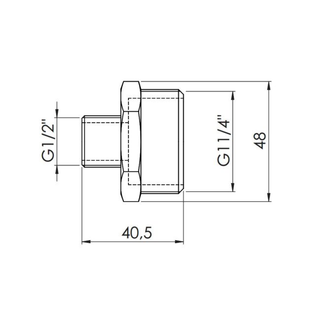 Ніпель редукційний Thermo Alliance Forte 1 1/4х1/2" SF3593215