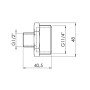 Ніпель редукційний Thermo Alliance Forte 1 1/4х1/2" SF3593215