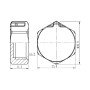 Заглушка Thermo Alliance Forte 1/2" ВР хром SF352H15