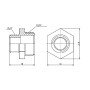 Ніпель редукційний Thermo Alliance Forte 3/8"х1/4" SF35996