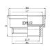 Муфта редукційна Thermo Alliance Forte 2"х1" 1/2 ВВ SF3575040
