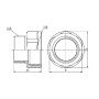 Перехід Thermo Alliance Forte 1" 1/2х1" 1/4 ВЗ SF3604032