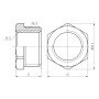 Футорка Thermo Alliance Forte 1/2"х3/4" ЗВ SF3742015